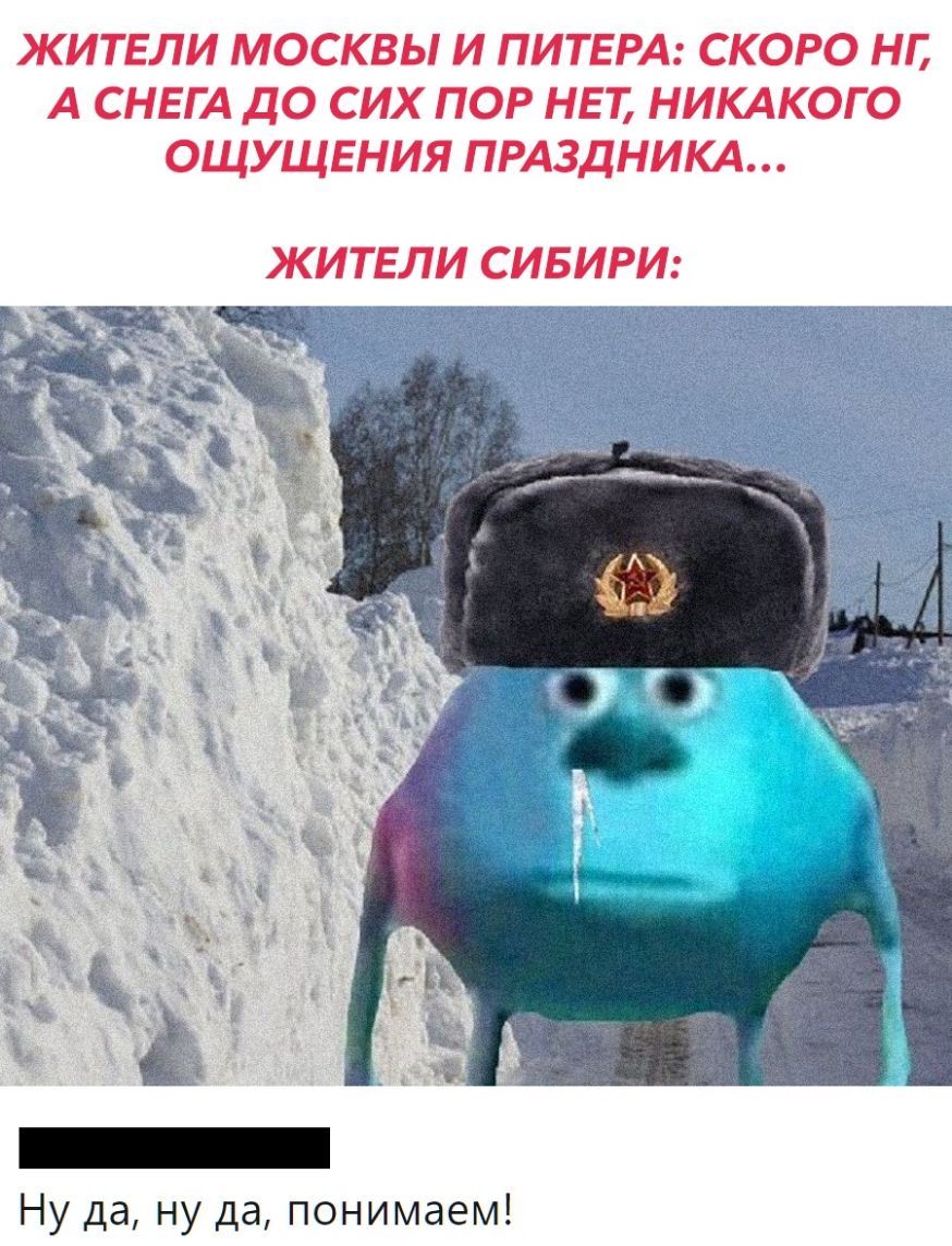 ЖИТЕЛИ МОСКВЫ И ПИТЕРА СКОРО НП А СНЕГА ДО СИХ ПОР НЕТ НИКАКОГО ОЩУЩЕНИЯ ПРАЗДНИКА ЖИТЕЛИ СИБИРИ Ну да ну да понимаем