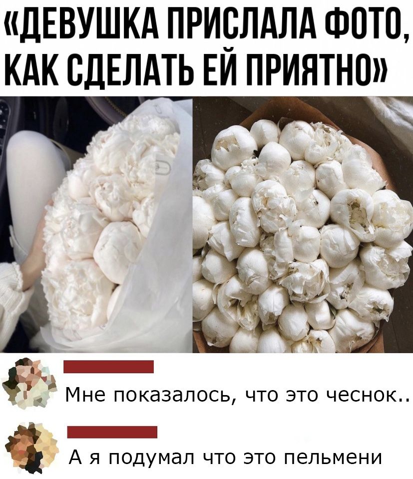 ДЕВУШКА ПРИРЛАЛА ФОТО КАК СДЕЛАТЬ ЕИ ПРИЯТНО 4 _ с Мне показалось что это чеснок _ А Я подумал ЧТО ЭТО пельмени
