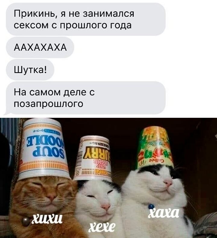 Прикинь я не занимался сексом с прошлого года ААХАХАХА Шутка На самом деле с позапрошлого