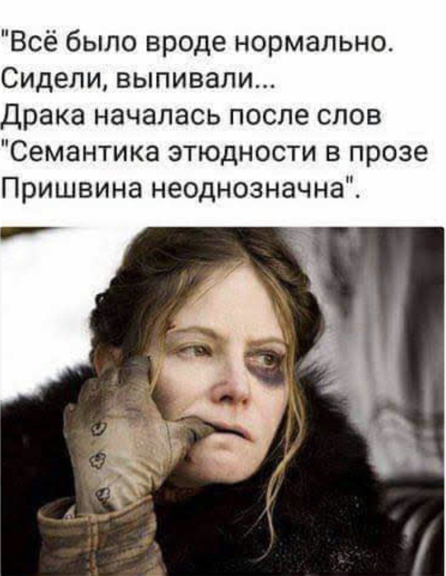 Всё было вроде нормально Сидели выпивали Драка началась после слов Семантика этюдности в прозе Пришвина неоднозначна