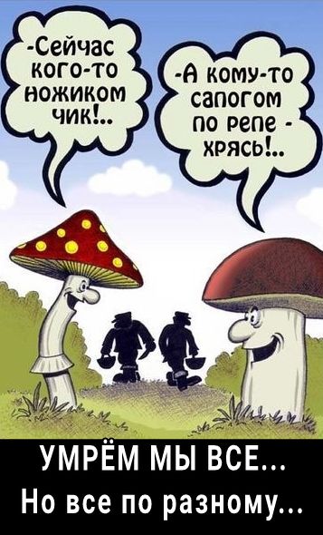 Сейчас КОГО ТО А кому то НОЖИКМ сапогом чик по репе хрясь Но все по разному