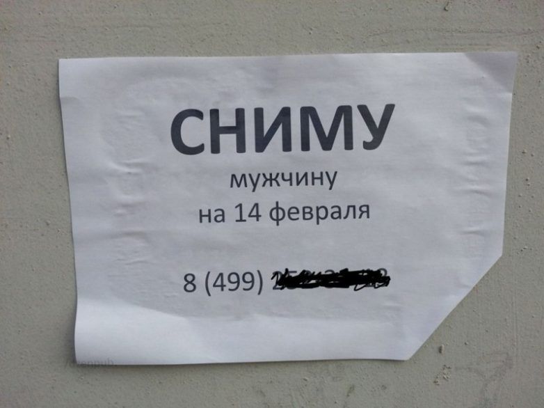 СНИМУ мужчину на 14 февраля 8 499