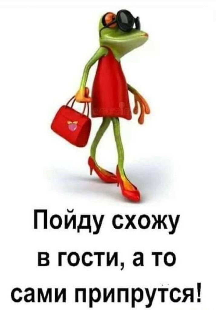 Пойду схожу в гости а то сами припрутся