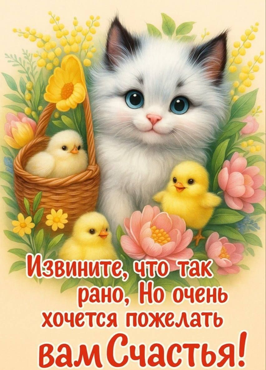 Извините, что так рано, Но очень хочется пожелать вам Счастья!