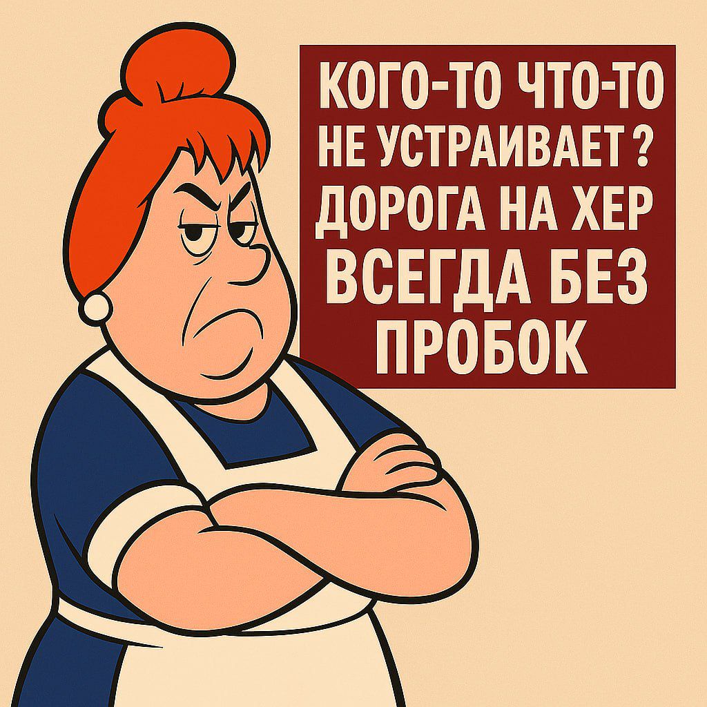 КОГО-ТО ЧТО-ТО НЕ УСТРАИВАЕТ? ДОРОГА НА ХЕР ВСЕГДА БЕЗ ПРОБOK.