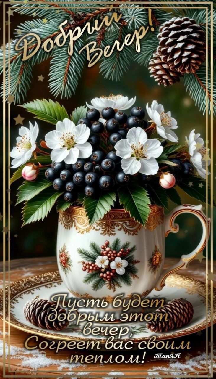 Добрый Вечер! Пусть будет добрым этот вечер, Согреет вас своим теплом!