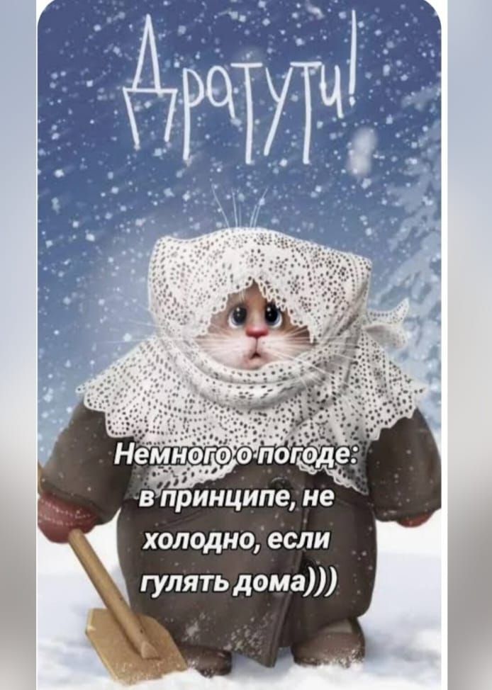 Немного о погоде: в принципе, не холодно, если гулять дома)))