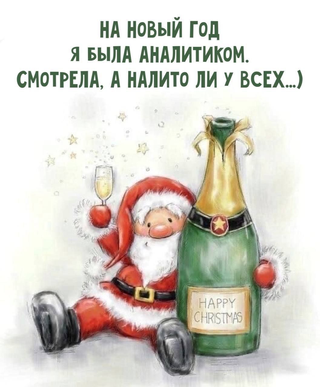 НА НОВЫЙ ГОД Я БЫЛА АНАЛИТИКОМ. СМОТРЕЛА, А НАЛИТО ЛИ У ВСЕХ...)