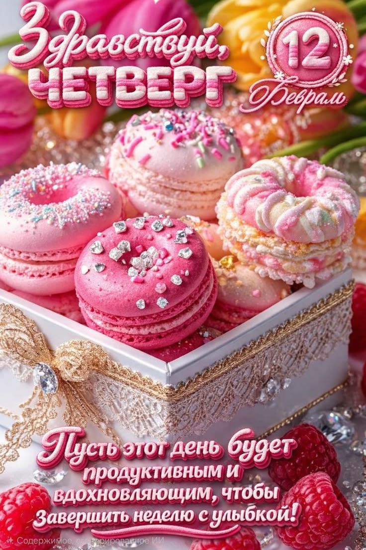 Здравствуй, ЧЕТВЕРГ
12 февраля
Пусть этот день будет продуктивным и вдохновляющим, чтобы завершить неделю с улыбкой!