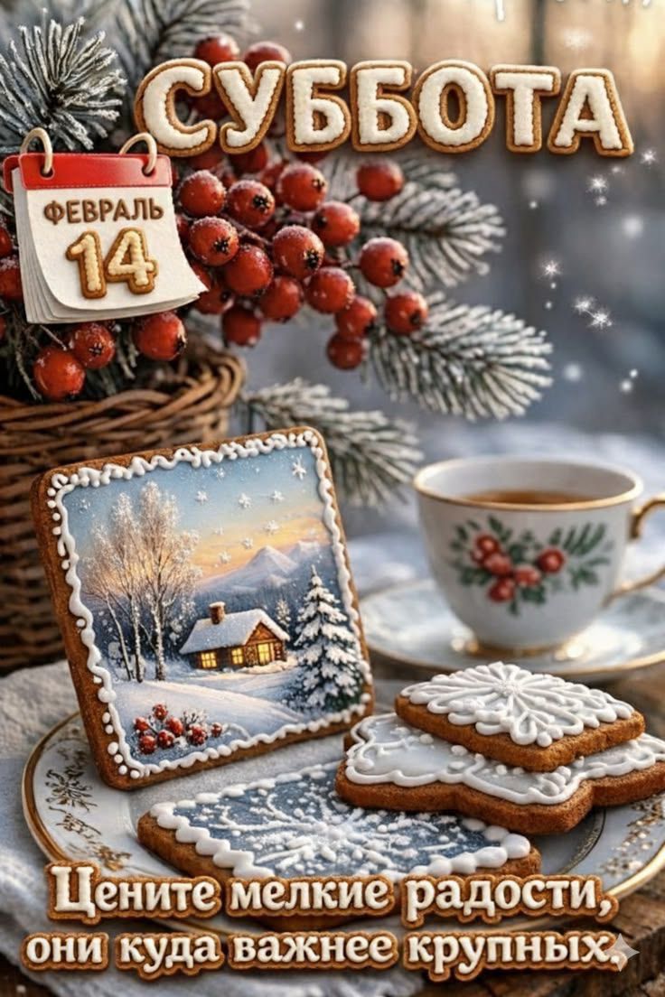 СУББОТА ФЕВРАЛЬ 14. Цените мелкие радости, они куда важнее крупных.