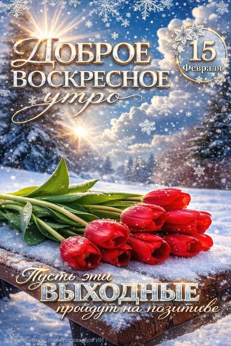 Доброе воскресное утро Пусть эти выходные придут на позитиве