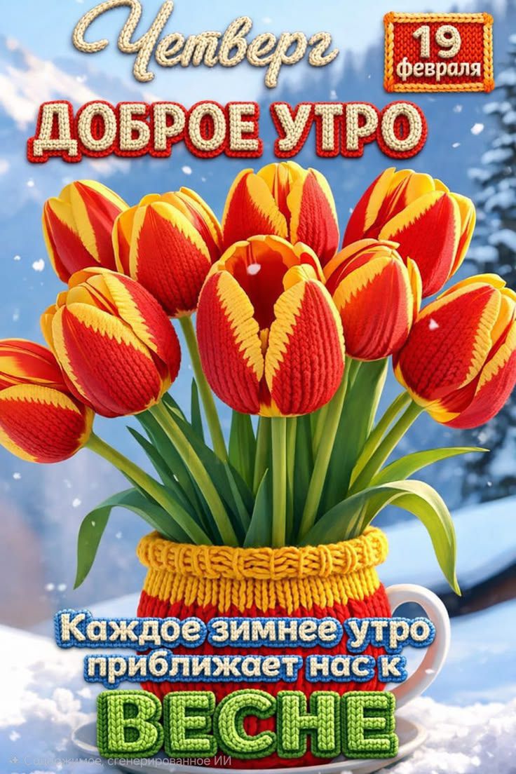 Четверг ДОБРОЕ УТРО 19 февраля Каждое зимнее утро приближает нас к ВЕСНЕ