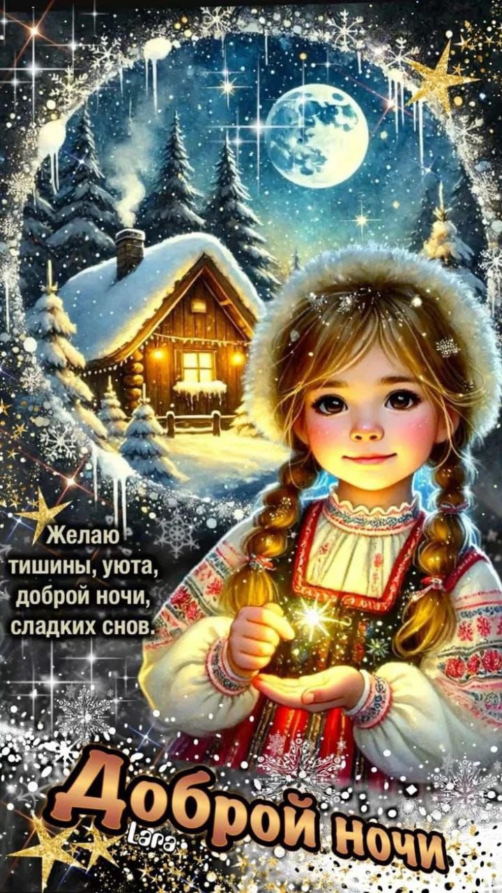 Желаю тишины, уюта, доброй ночи, сладких снов. Доброй ночи