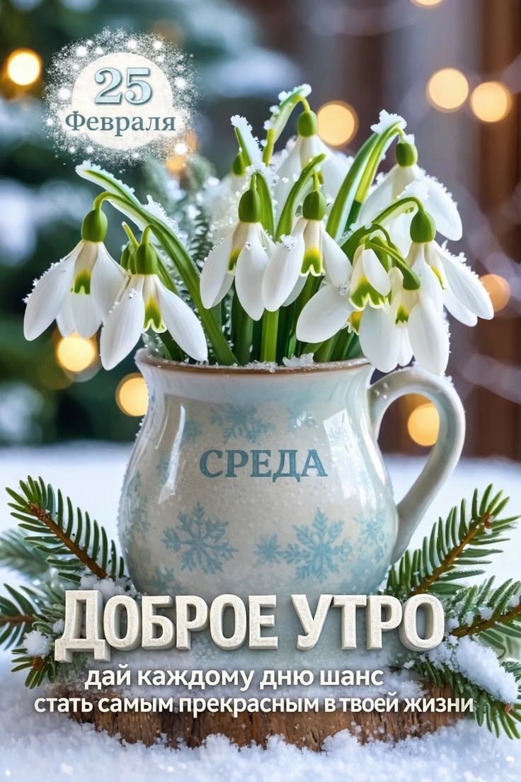 25 Февраля. СРЕДА. ДОБРОЕ УТРО дай каждому дню шанс стать самым прекрасным в твоей жизни
