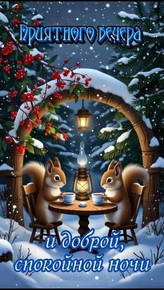Приятного вечера и доброй, спокойной ночи