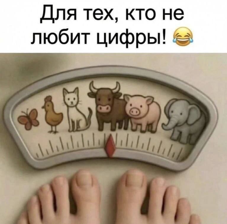 Для тех, кто не любит цифры! 😂