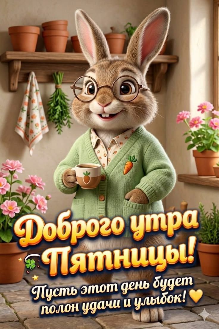 Доброго утра Пятницы! Пусть этот день будет полон удачи и улыбок!