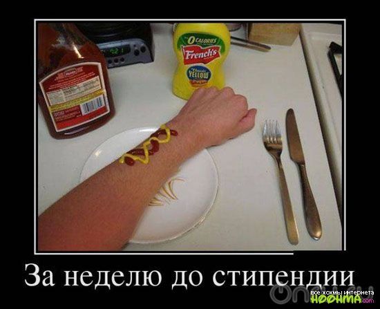 За неделю до стипендии _