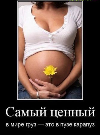Самый ценный в мире груз это в пузе карапуз