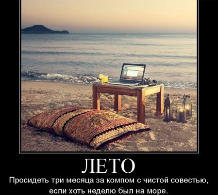 Просидеть три месяца за компом с чистой совешью если хоть неделю был на мое