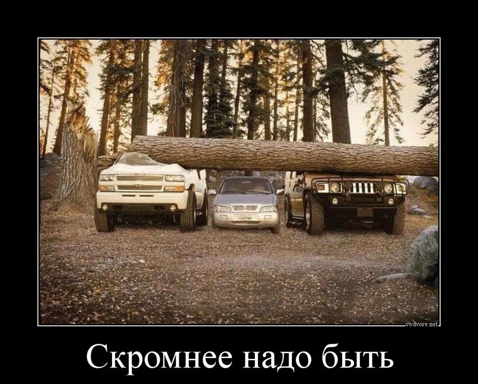 м Скромнее надо быть