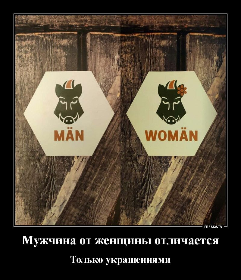 тззми Мужчина ОТ ЖСНЩИНЬ отличается Только украшениями