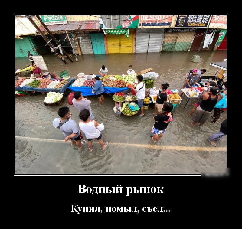 Водный рынок Купил помыл съел