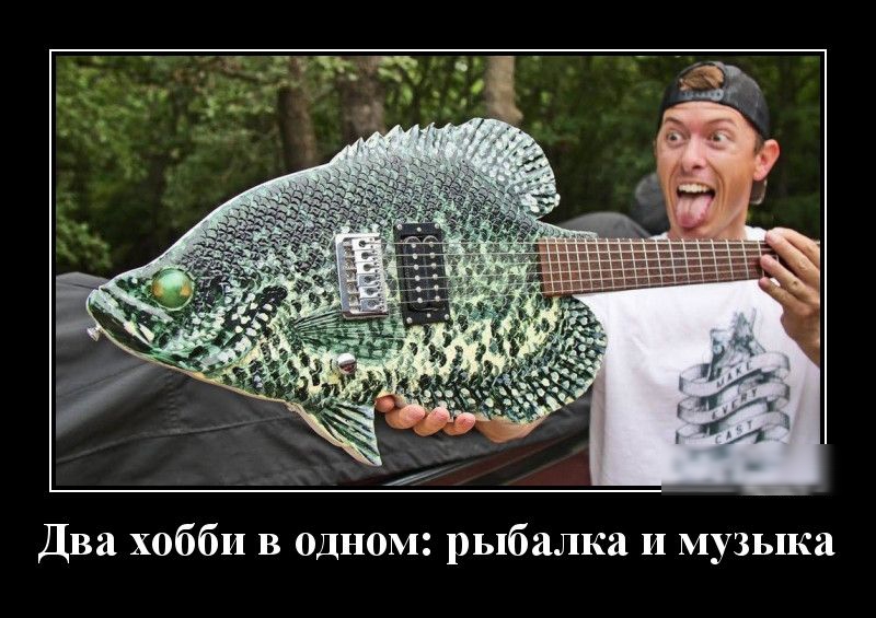 Два хобби в одном рыбалка и музыка
