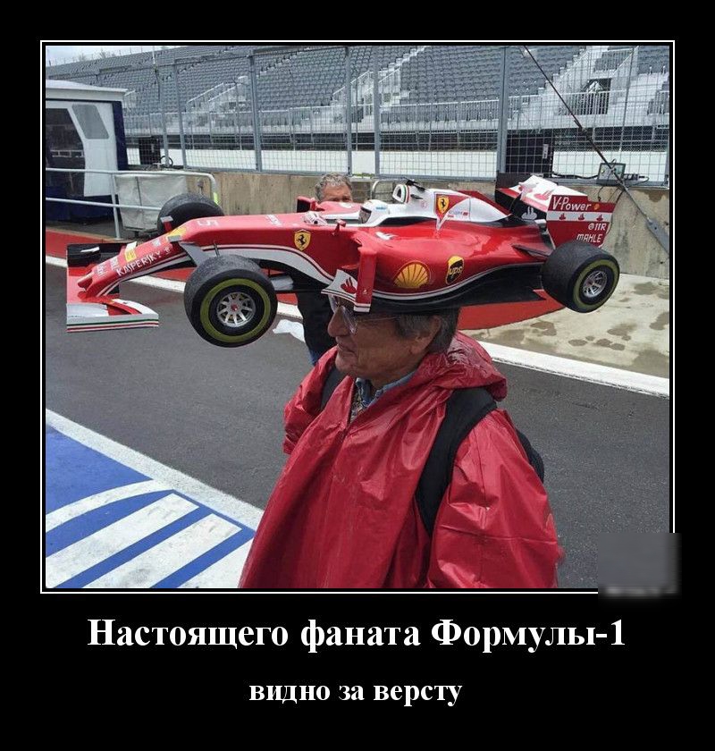 Настоящего фаната Формулы 1 видно за версту
