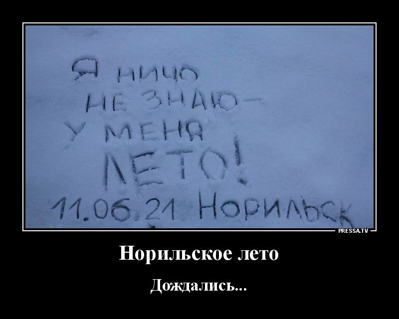 тззми Норильское лето Дождались