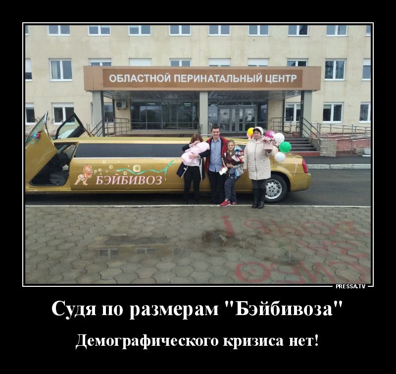 тззми Судя по размерам Бэйбивоза Демографического кризиса нет