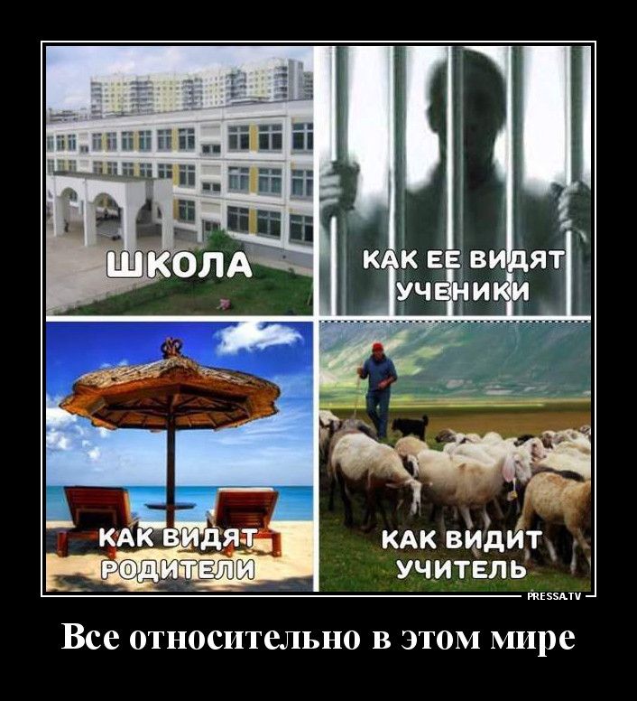КАК ВИдИТ УЧИТЕЛЬ тЕззАтч Все относительно в этом мире