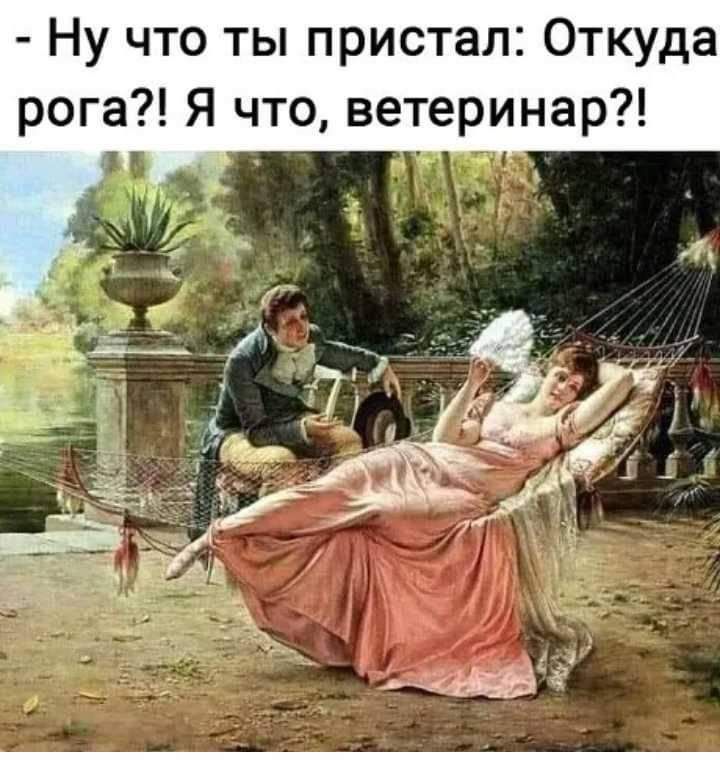 Ну что ты пристал Откуда рога Я что ветеринар
