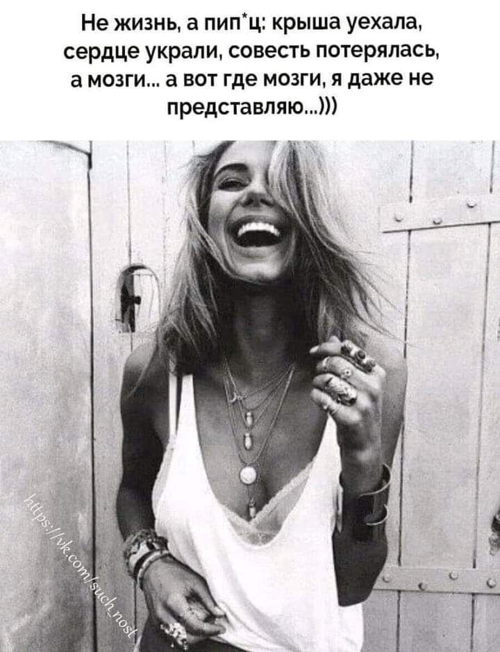 Не жизнь а пипц крыша уехала сердце украли совесть потерялась а мозги а вот где мозги я даже не представляю