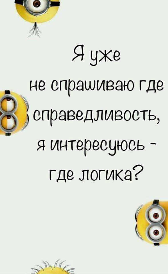 у Я ухе не спрашиваю где В справедливость я интересуюсь где логика