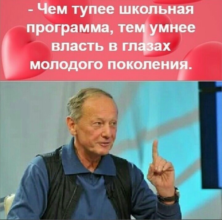 Чем тупее школьная программа те мнее ВПЗОТ Ь В ГП Х молодого поколени