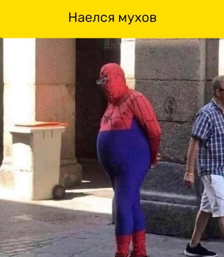 Наелся мухов
