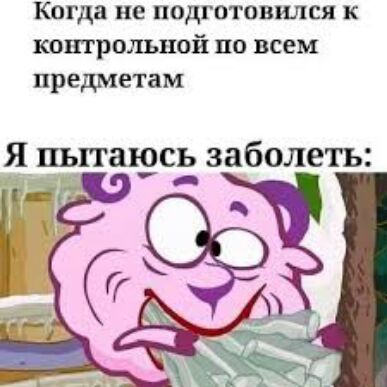 когда не ПОДГОТОВИЛСЯ К контрольной по всем предметам Я пытаюсь заболеть 7 _ 953