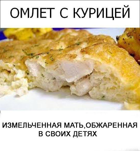 ОМЛЕГ с КУРИЦЕЙ _ ИЗМЕЛЬЧЕННАЯ МАТЬОБЖАРЕННАЯ В СВОИХ ДЕТЯХ