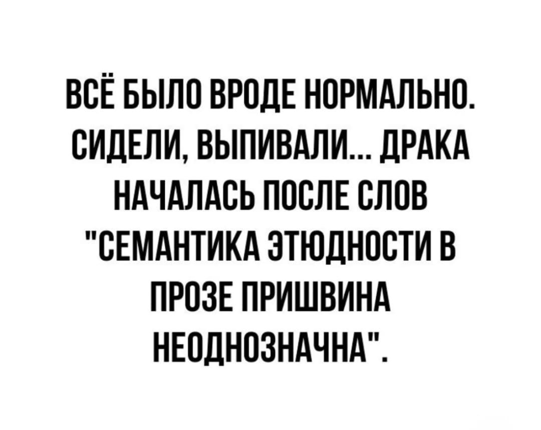 ВСЁ БЫЛО ВРОДЕ НОРМАЛЬНО. СИДЕЛИ, ВЫПИВАЛИ... ДРАКА НАЧАЛАСЬ ПОСЛЕ СЛОВ 