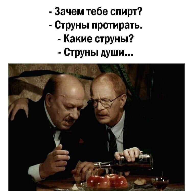 Зачем тебе спирт Струны протирать Какие струны Струны души и шт