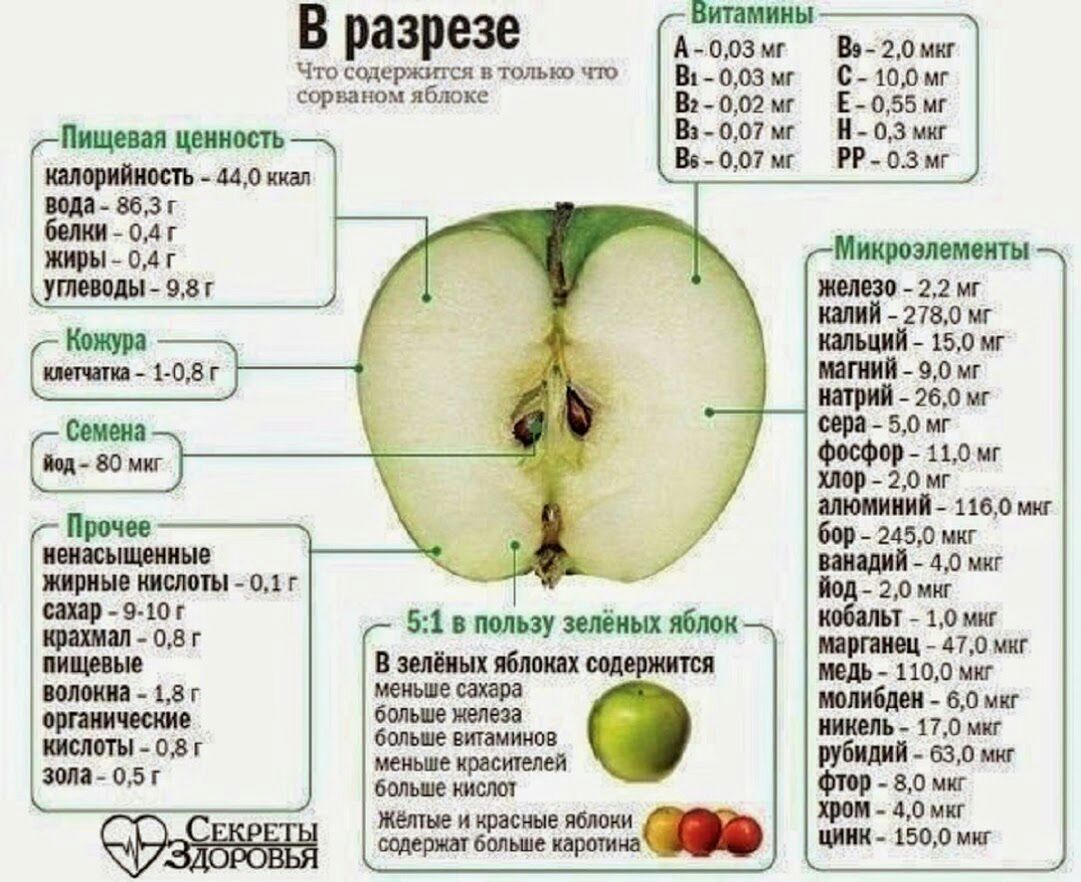 Едят ли ели яблоки. Яблоко ГРЕННИ Смит калорийность. Яблоки содержание витаминов и микроэлементов. Какие витамины Аюв яблоке. Какие витамины содержатся в яблоках.