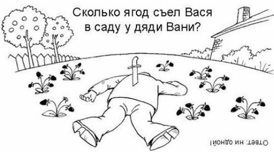 Сколько ягод съел Вася в саду у дяди Вани шпики ин лис