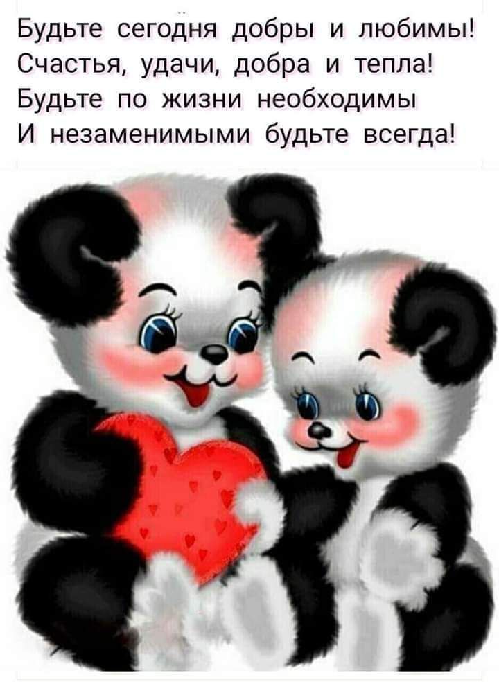 Будьте сегодня добры и любимы Счастья удачи добра и тепла Будьте по жизни необходимы И незаменимыми будьте всегда