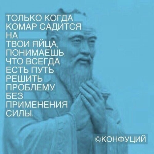 ТОЛЬКОКОГДА БЁМАРСАДИТСЯ ТВОИЯИЦА ПОНИМАЕШЬ ЧТО ВСЕГДА ЕСТЬПУТЬ РЕШИТЬ ПРОБЛЕМУ БЕЗ ПРИМЕНЕНИЯ СИЛЫ конфуций