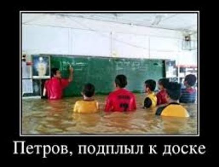 Петров подплыл к доске