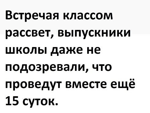 Встречая классом рассвет выпускники школы даже не подозревали что проведут вместе ещё 15 суток