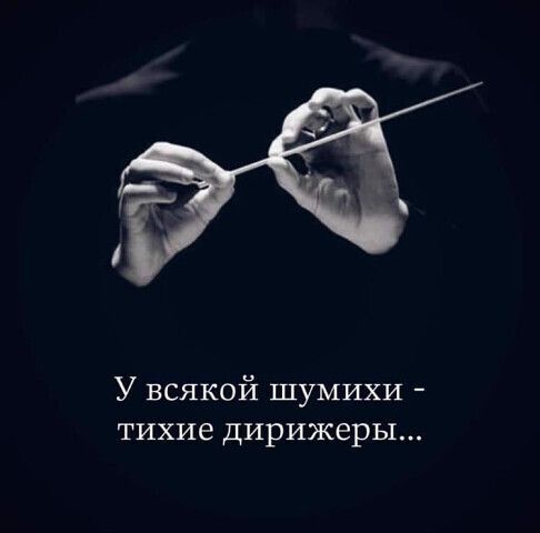 У всякой шумихи тихие дирижеры
