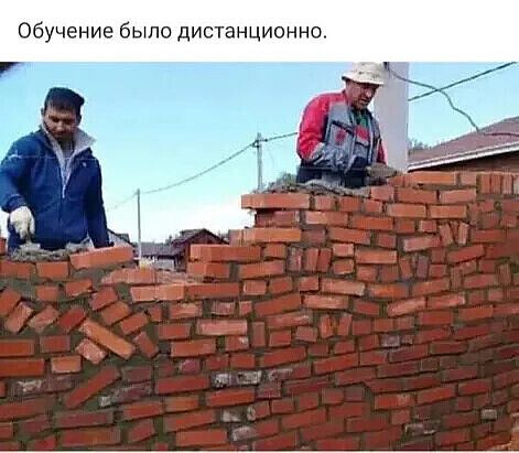 Обучение было дистанционно