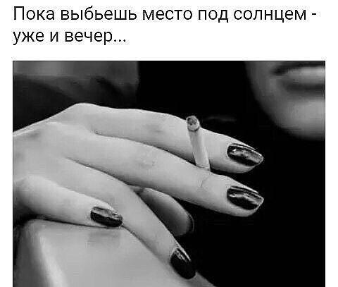 Пока выбьешь место под солнцем уже и вечер